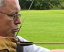archer showing the intense focus needed to put the arrow into the gold photo taken in london